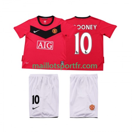 Maillot de Foot Manchester United Rooney 10 2009 2010 Retro Enfant Domicile Maillot de Foot Manchester United Rooney 10 2009 2010 Retro Enfant Domicile
